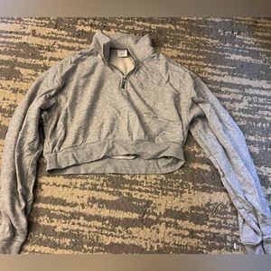 TNA Grey Quarterzip- never worn size large